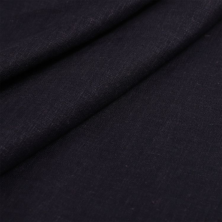 Ткань льняная, 10 м, ширина 140 см, 190 г/м², цвет: 10 темно-синий, TBY — картинка 3