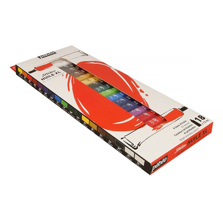 Краска масляная PEBEO набор XL, 18 цв., 12 мл — картинка 3