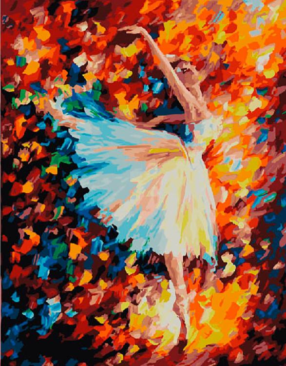 Картина по номерам «Кружится в танце»