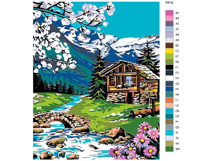 Картина по номерам «Вдали от города» — картинка 2