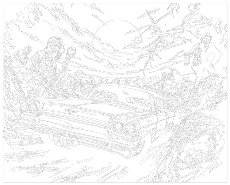 Картина по номерам «Машины: Поездка от зомби 2» — картинка 3