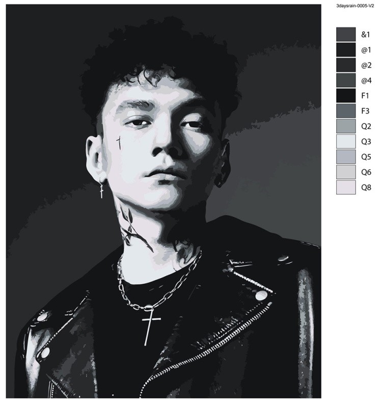 Картина по номерам «Три дня дождя: Глеб Викторов 4» — картинка 2