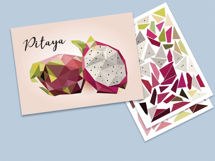 Аппликация с наклейками «Сочная питахайя» — картинка 2