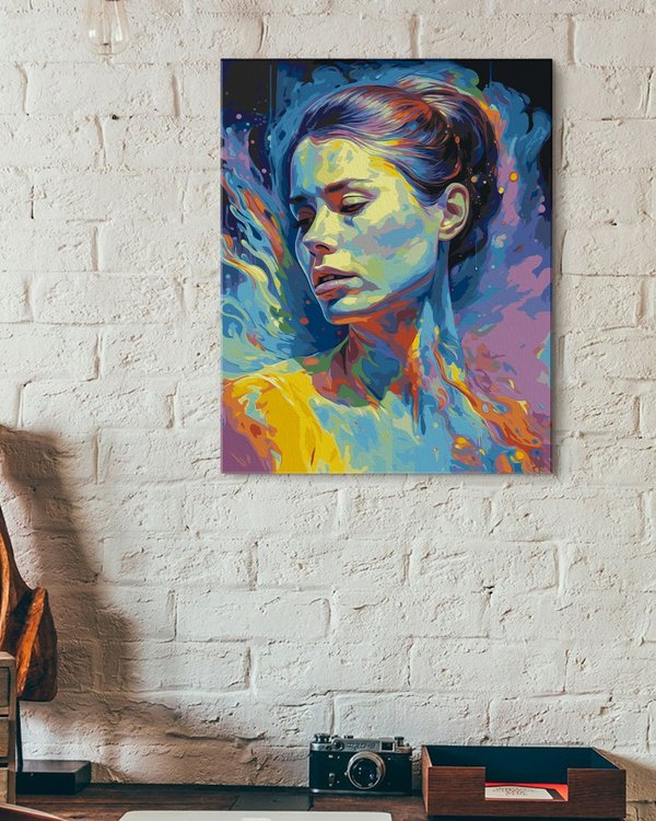 Картина по номерам «Девушка в буйстве цветов» — картинка 3