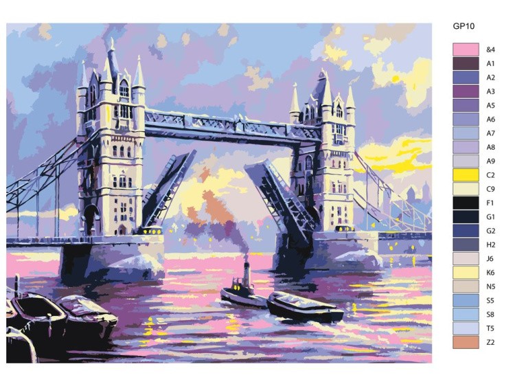 Картина по номерам «Тауэрский мост» — картинка 2