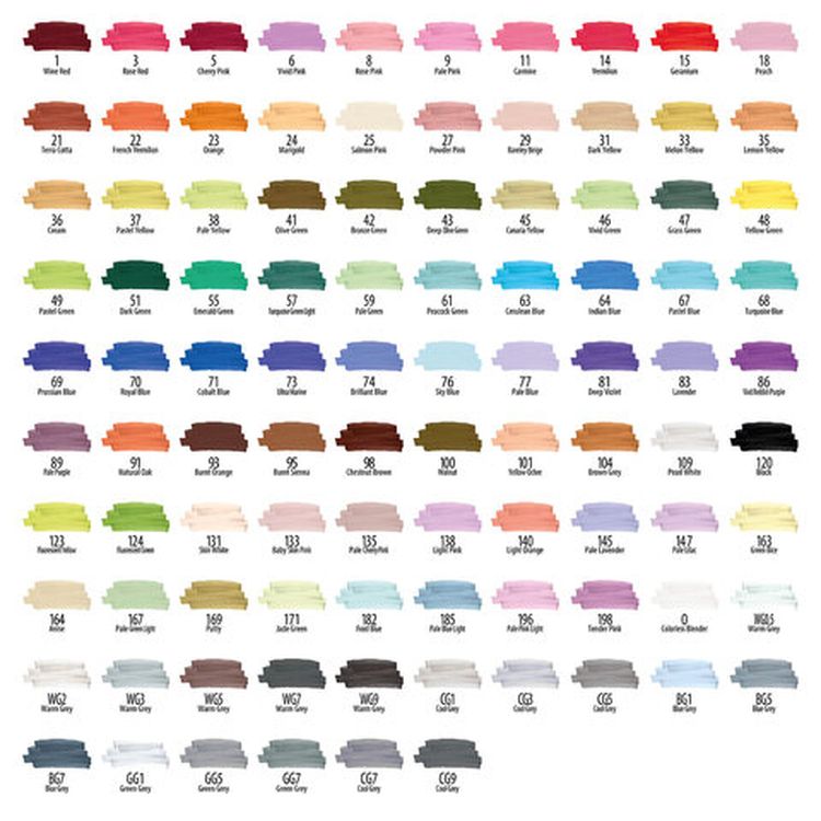 Маркеры для скетчинга двусторонние BRAUBERG ART DEBUT BLACK, цвет: набор 96 цв — картинка 14