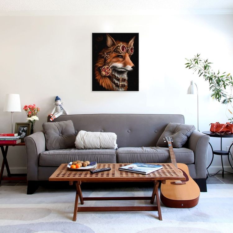 Картина по номерам «Лиса Стимпанк» — картинка 4