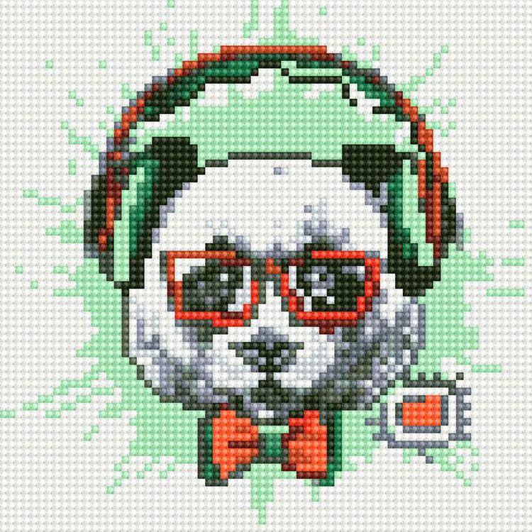 Алмазная вышивка «Зажигательная панда» — картинка 2