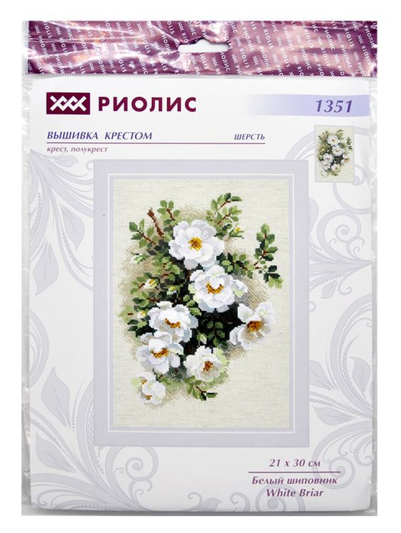 Набор для вышивания «Белый шиповник» — картинка 4