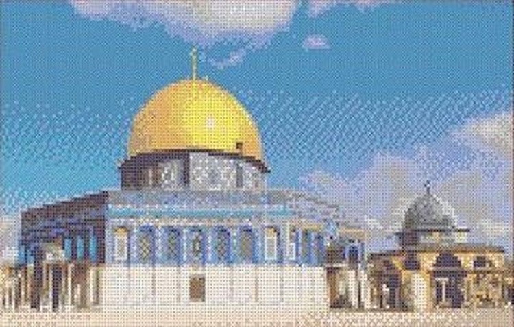 Рисунок на ткани «Мечеть Купол Скалы»