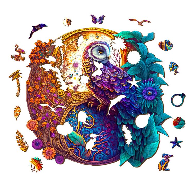 Деревянные пазлы «Сказочная Сова L», Woodbests — картинка 2