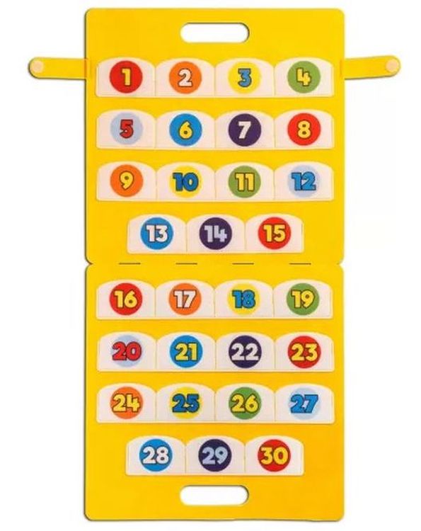 Развивающая игрушка из фетра «Сумка. Учимся считать до 30» — картинка 2