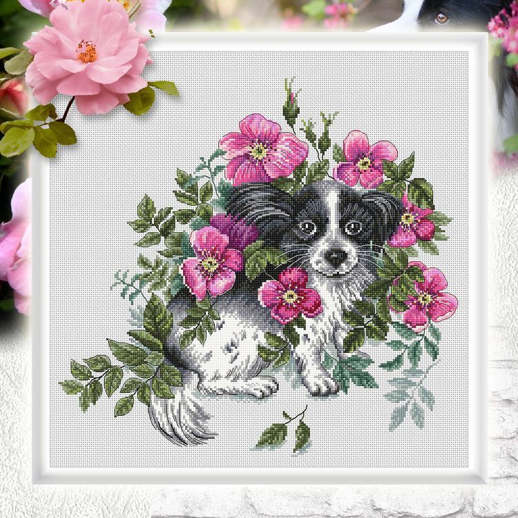 Набор для вышивания «Подушка. Счастливый щенок» — картинка 4