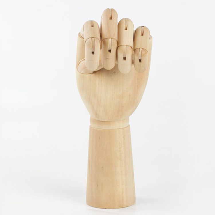 Манекен художественный «Рука», высота 30 см., мужская правая, дерево, BRAUBERG ART CLASSIC  — картинка 2