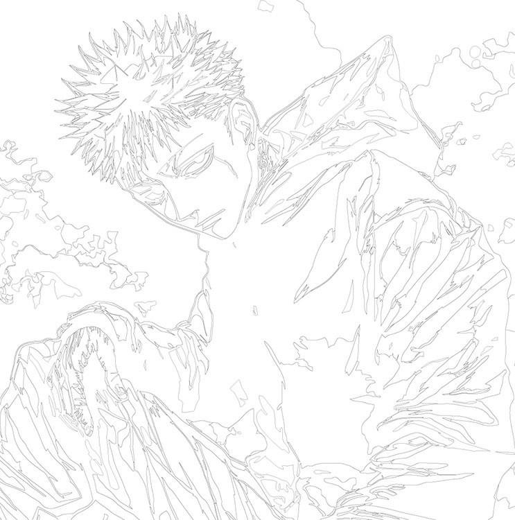 Картина по номерам «Аниме манга Магическая битва: Юдзи арт» — картинка 3