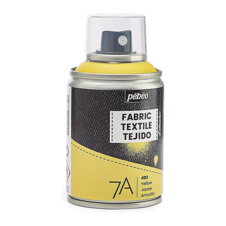 Краска для текстиля 7А Spray (аэрозоль), цвет: желтый, 100 мл, Pebeo — картинка 2