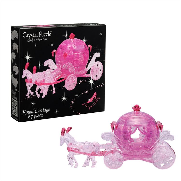 3D Головоломка «Карета розовая», Crystal Puzzl — картинка 5