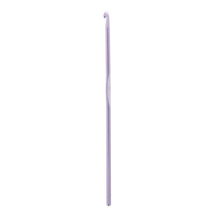 Крючок для вязания розовый, металл, 4 мм, 15 см, Gamma