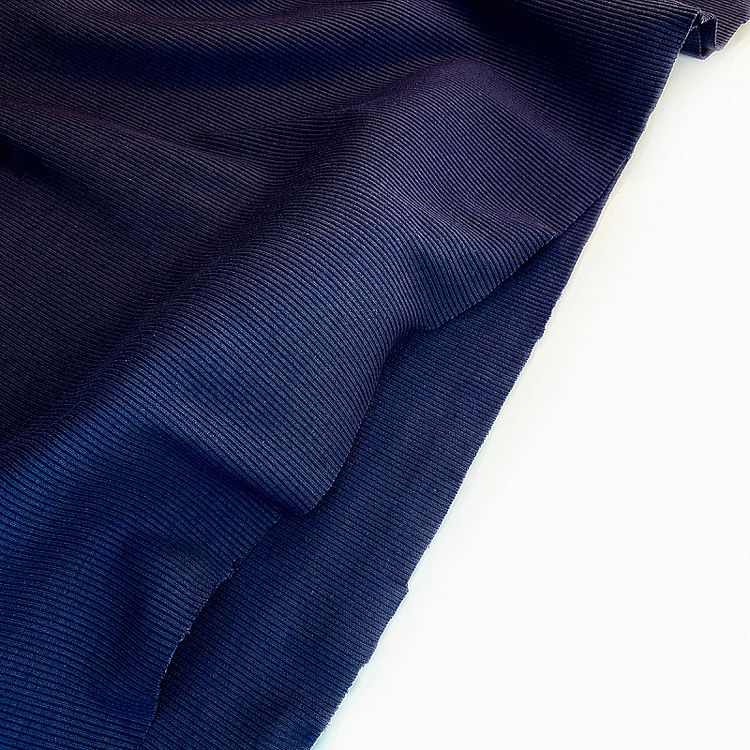 Ткань трикотаж Кашкорсе с лайкрой, 15 м, ширина 120 см, цвет: индиго, TBY — картинка 4