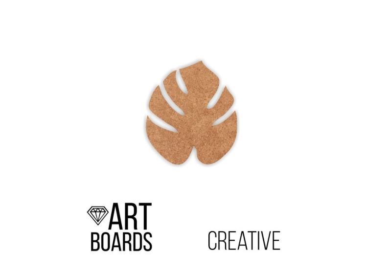 Заготовка ART Board Creative Monstera S, 20х18 см, Craftsmen.store