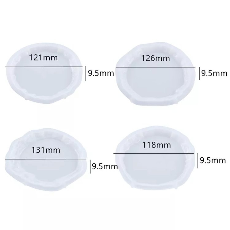 Силиконовый молд - Подстаканники с живым краем, 4 шт. — картинка 3