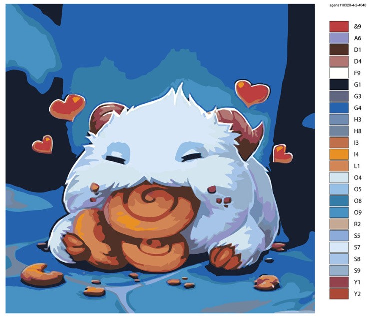 Картина по номерам «Poro snack» — картинка 2