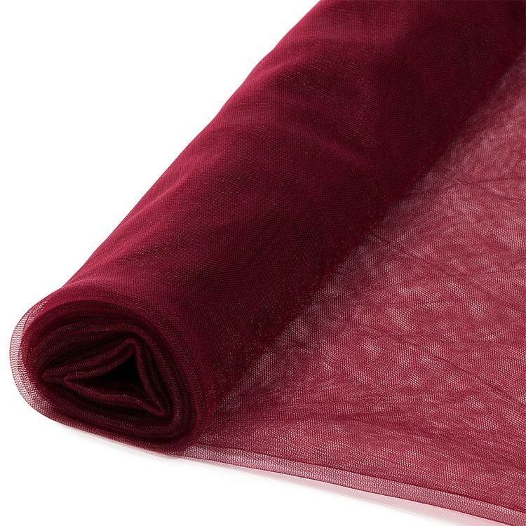 Еврофатин мягкий матовый Hayal Tulle, 5 м, ширина 300 см, цвет: бордовый, Hayal — картинка 4