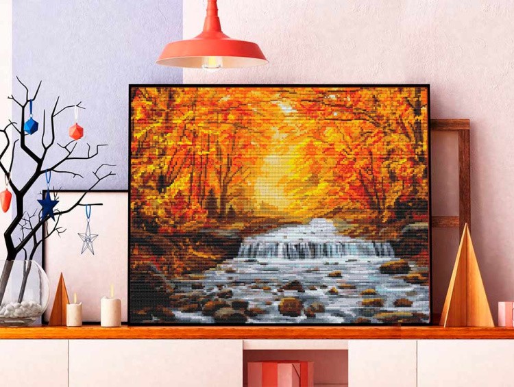 Алмазная вышивка «Осень» — картинка 3