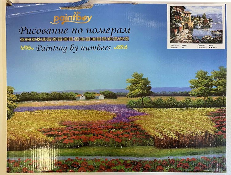 УЦЕНКА. Картина по номерам «У самого моря» (порвана коробка) — картинка 2