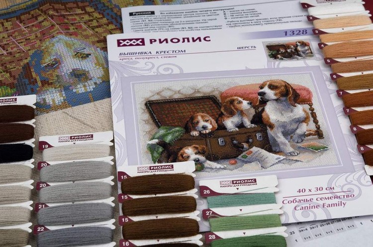 Набор для вышивания «Собачье семейство» — картинка 4