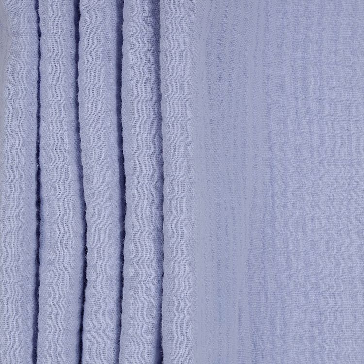 Ткань Муслин, 5 м x 130 см, 125 г/м², цвет: светло-голубой, TBY — картинка 2