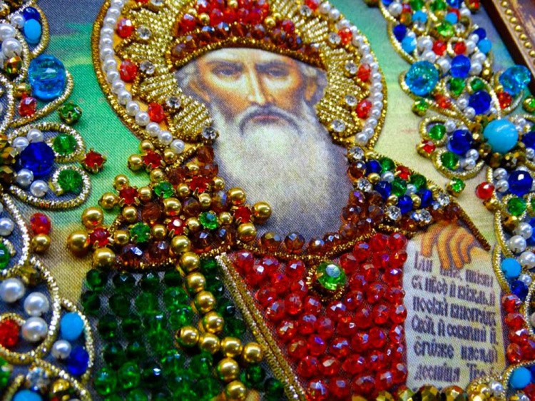 Набор вышивки хрустальными камнями «Святой Владимир» — картинка 4