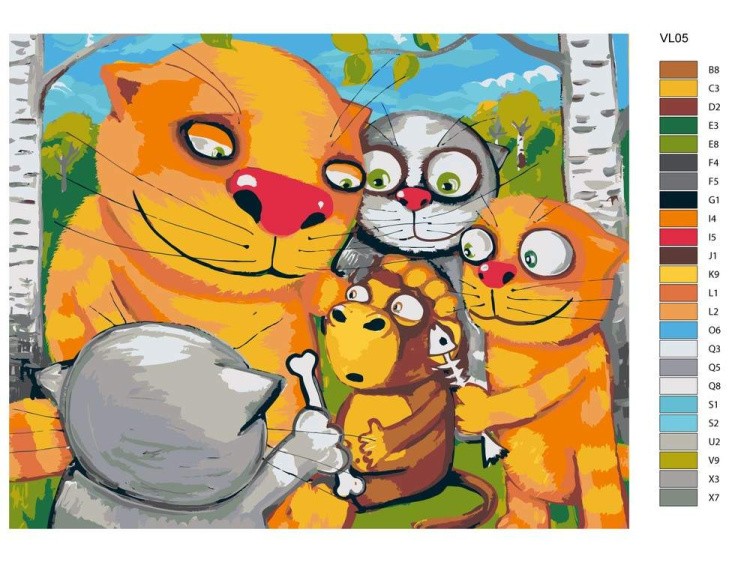 Картина по номерам «Детство Маугли» — картинка 2