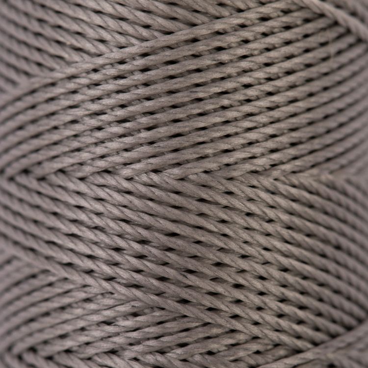 Нитки для кожи вощёные, крученые (полиэстер), 0,45 мм, 40 м, цвет: серый, Промысел — картинка 2