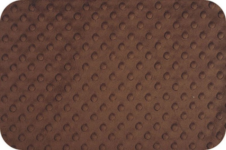 Плюш CUDDLE DIMPLE, 48x48 см, 455 г/м2, 100% полиэстер, цвет: BROWN, Peppy