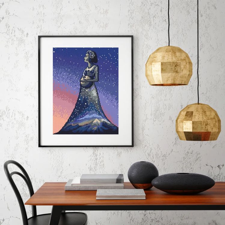 Алмазная вышивка «Я - Вселенная» — картинка 3