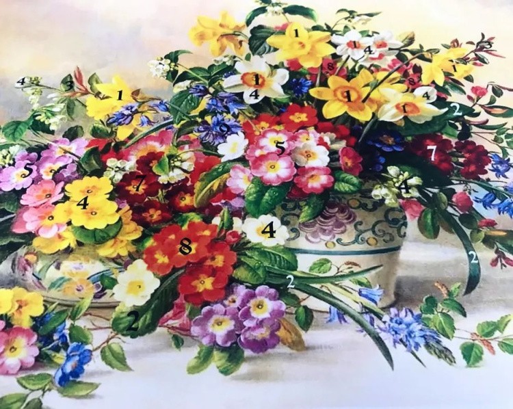 Набор для вышивания «Букет с нарциссами» — картинка 10