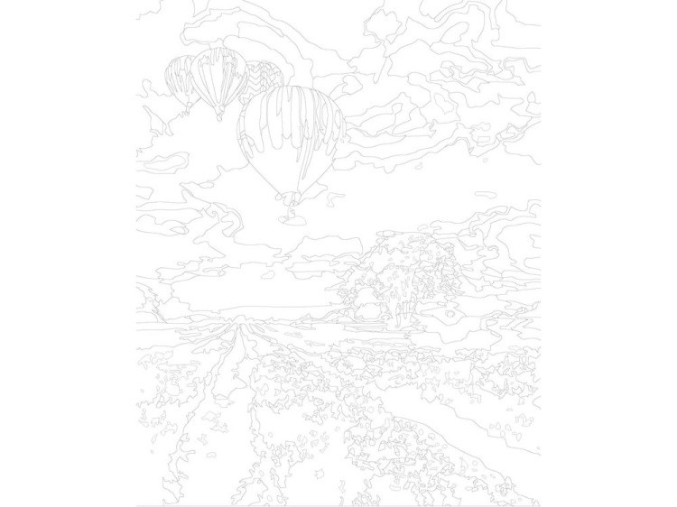 Картина по номерам «Воздушные шары» — картинка 3