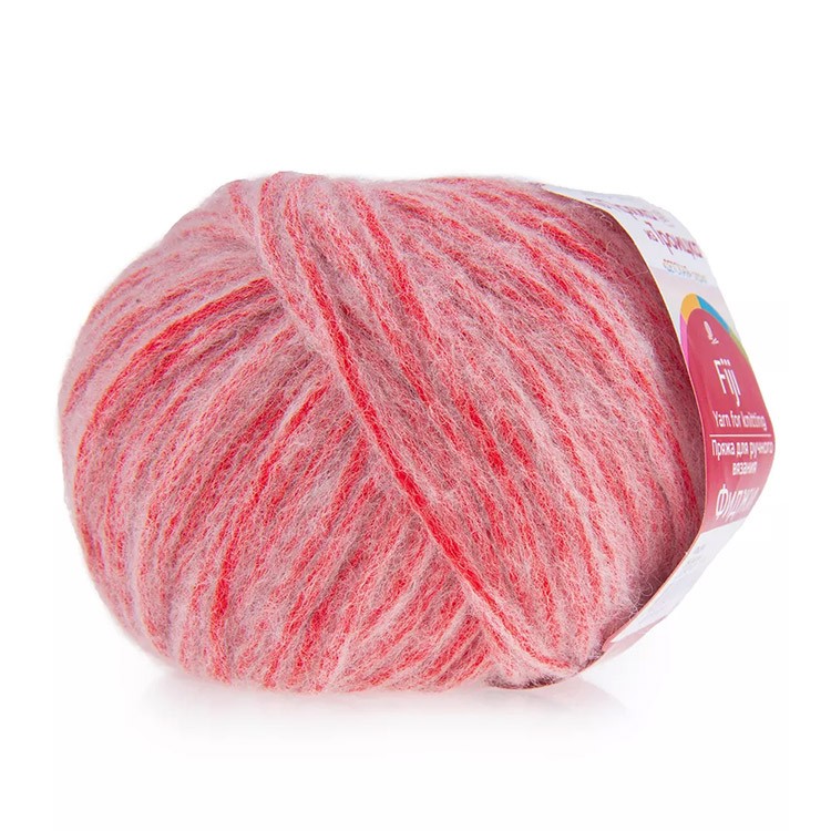 Пряжа из Троицка Фиджи (06), красный, 5 шт. по 50 г — картинка 2