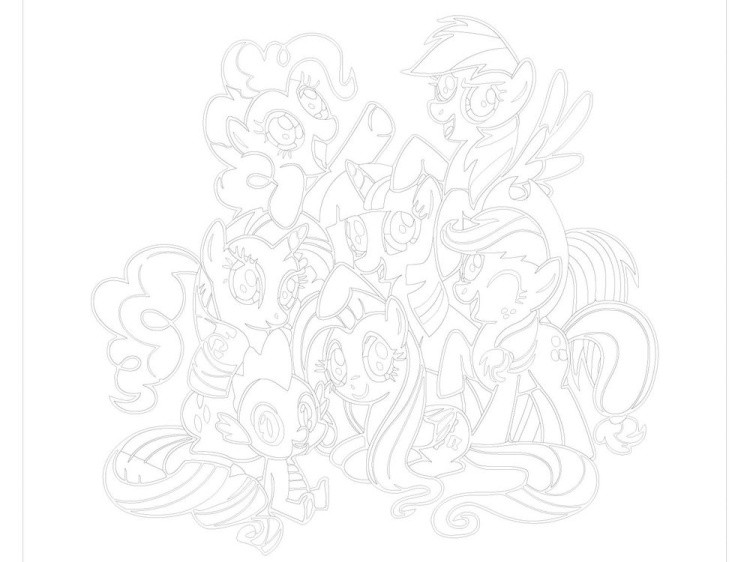 Картина по номерам «Мой маленький пони» — картинка 3