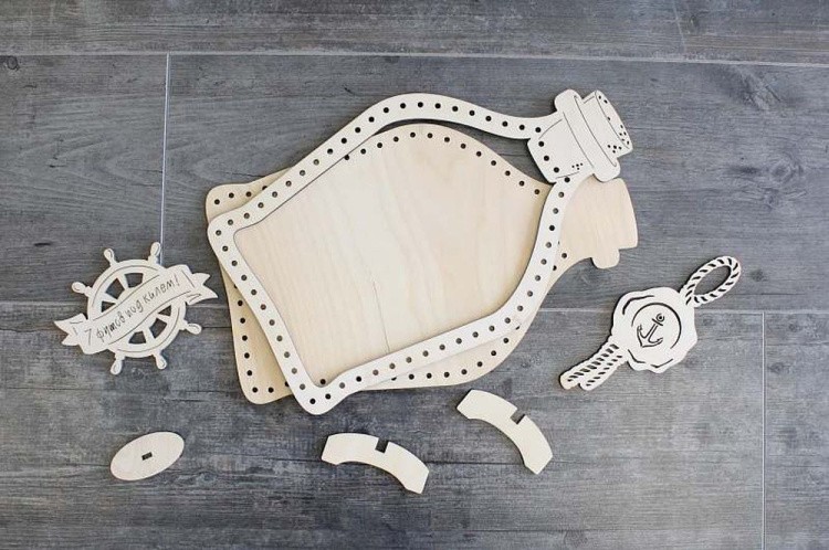 Рамка «Бутылка», фигурная, 16x23 см — картинка 2