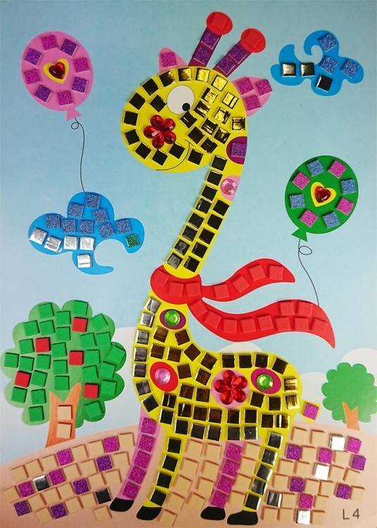 Мозаика из стикеров «Жирафик»