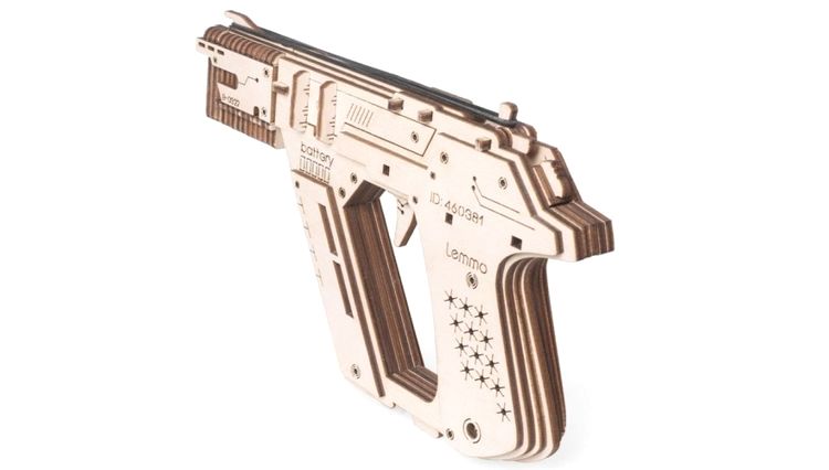 Деревянный конструктор Lemmo «Пистолет резинкострел Бластер» — картинка 5