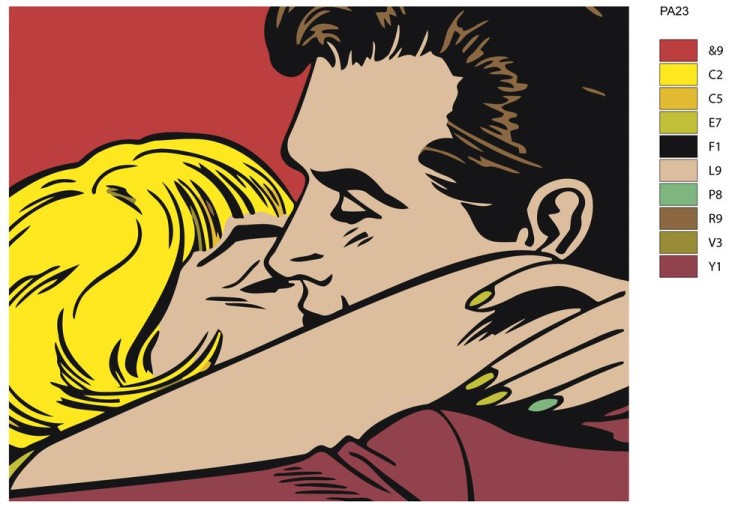 Картина по номерам «Объятие» — картинка 2