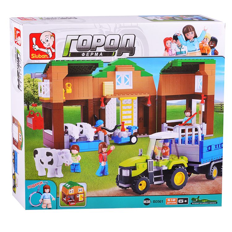 Конструктор «Веселая ферма.Молочная ферма», 513 деталей — картинка 4