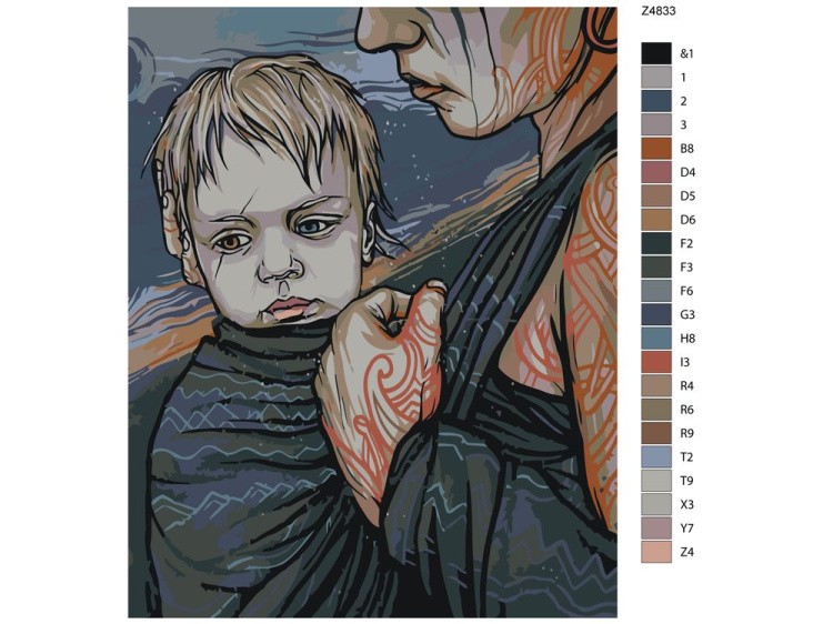 Картина по номерам «Ребёнок» — картинка 2