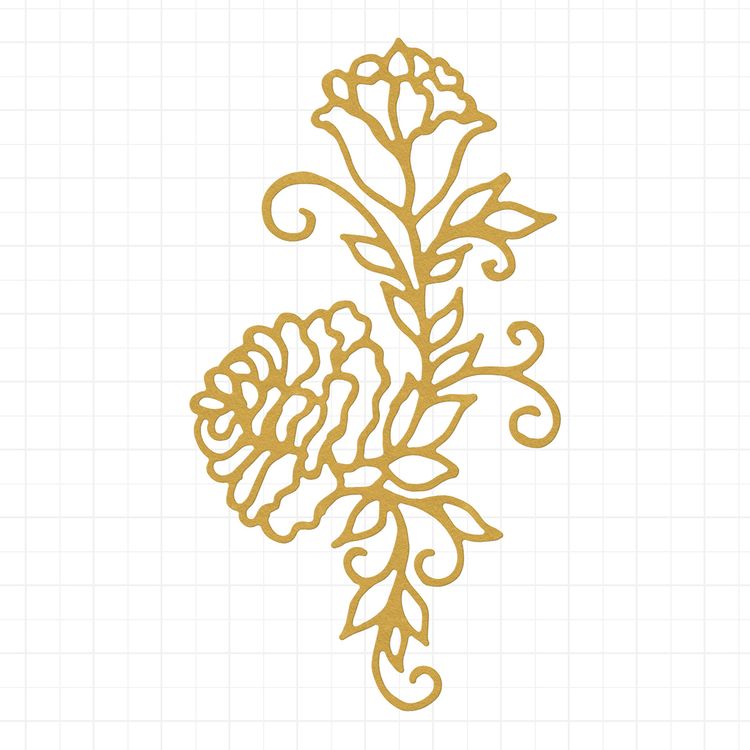 Нож для вырубки «Веточка с цветами», 5,6x10 см, Mr.Painter — картинка 2