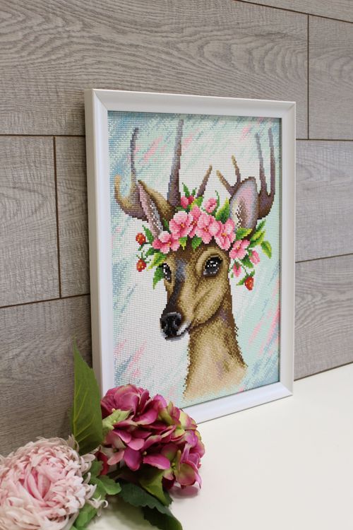 Алмазная вышивка «Лесной олень» — картинка 3