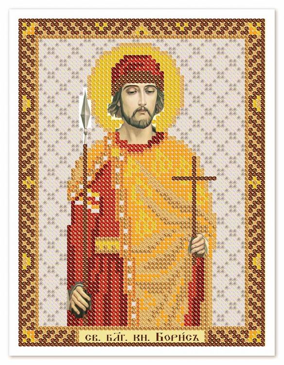 Рисунок на ткани «Святой Благоверный Князь-страстотерпец Борис»