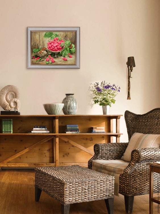 Картина по номерам «Малина в вазе» — картинка 8